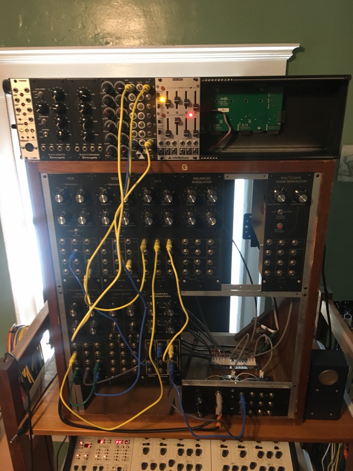 An original Aries System 300 modular synthesizer