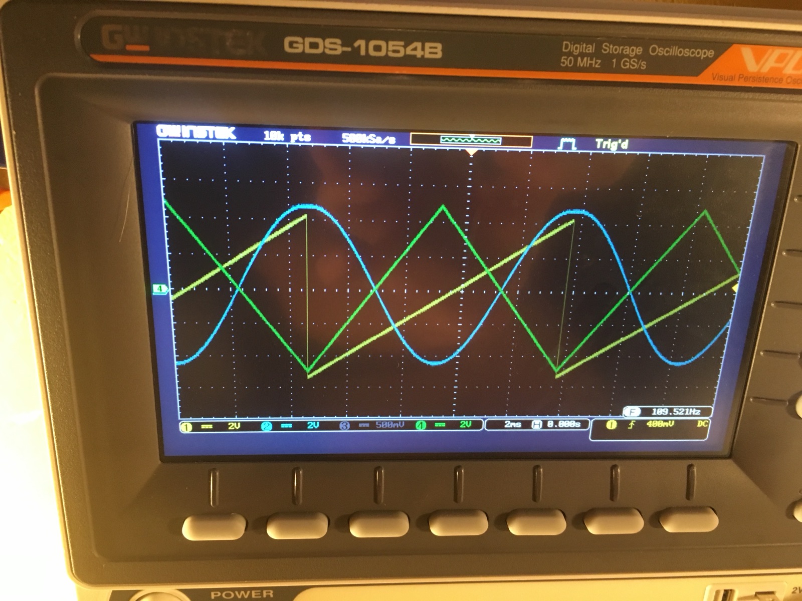 Breadboard of the AT-314 VCF in morning sunlight