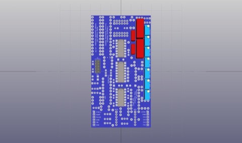 Rendering of the AT-317 main board, back