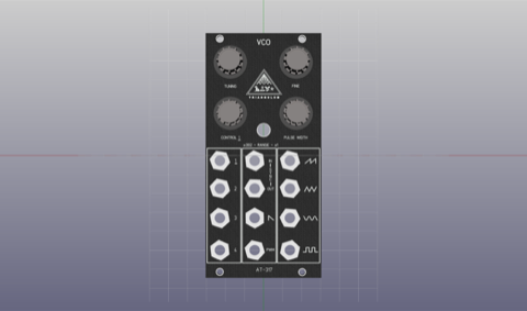 Rendering of the AT-317 panel, front